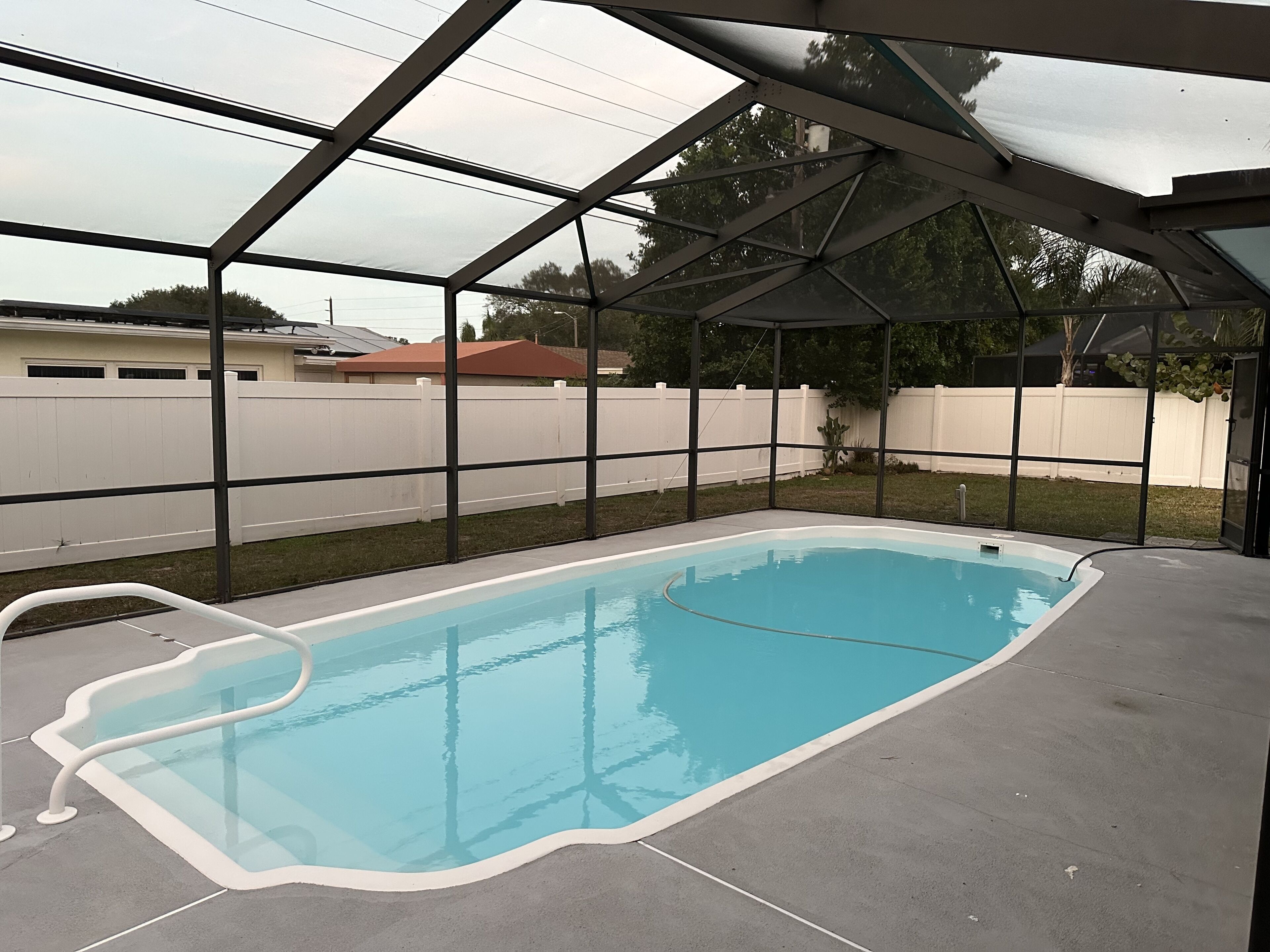 Piscine extérieure, piscine chauffée