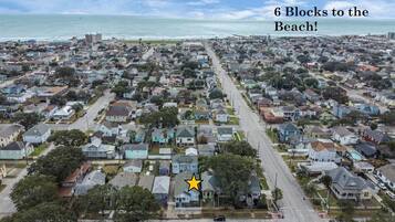 Steps from the beach, this residence offers a convenient location.