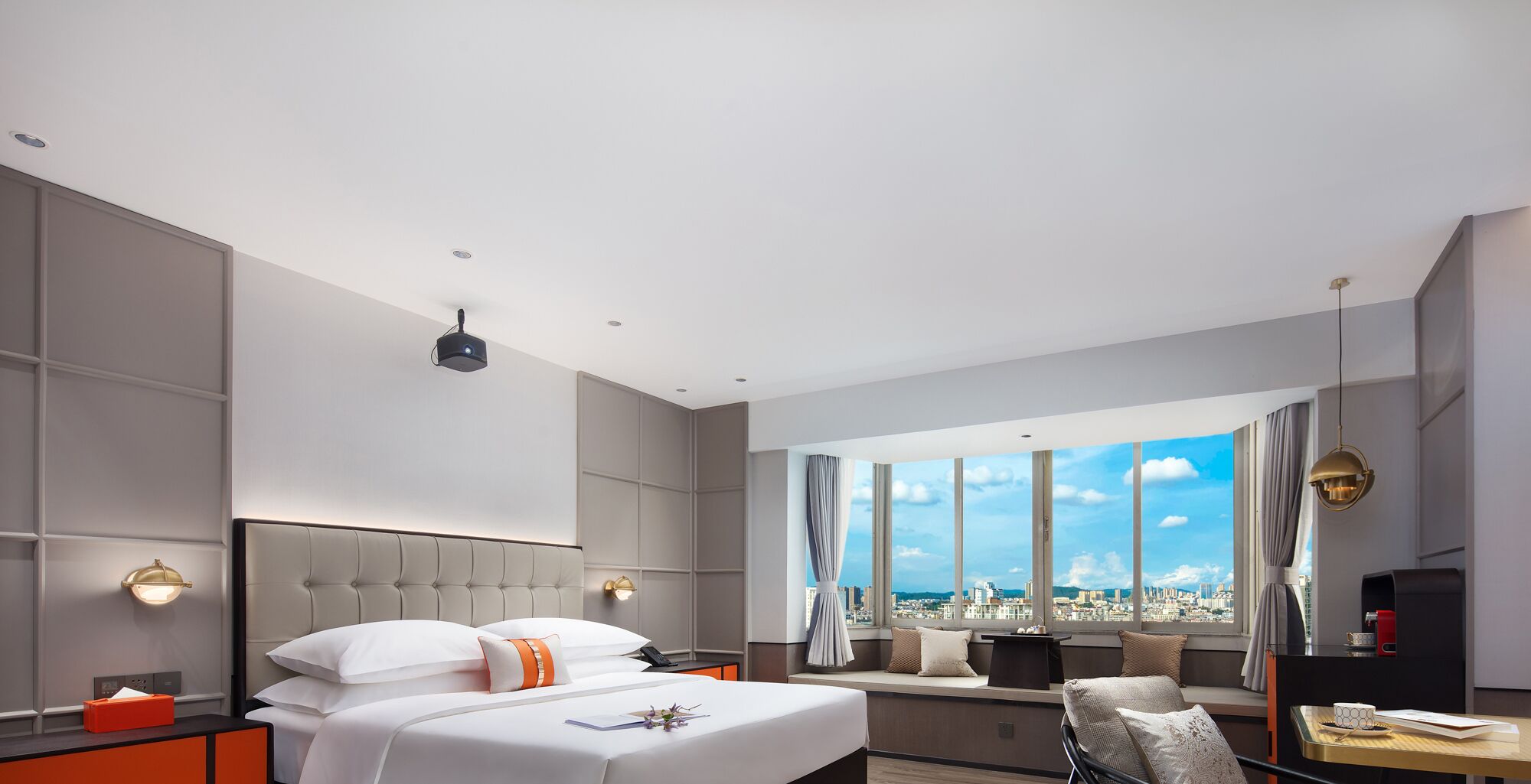 Grand-Zimmer, 1 Queen-Bett | Hochwertige Bettwaren, Daunenbettdecken