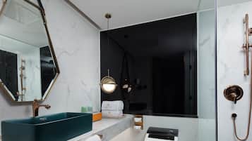 Premium bedding, down duvets, memory-foam beds, free minibar