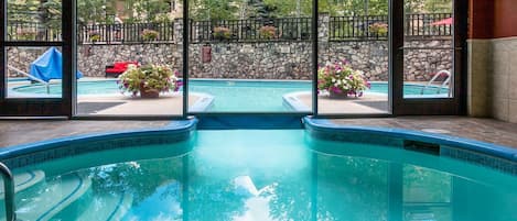 Piscina interna, piscina aquecida