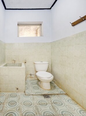 Ducha, cabezal de ducha tipo lluvia, toallas, papel higiénico