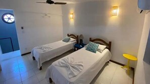 2 bedrooms, bed sheets