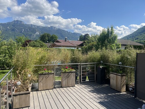 Magnificent view of the Kampenwand: Holiday apartment ciao-aschau Lexa