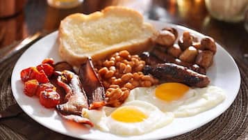 Desayuno inglés gratuito y diario