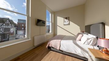 2 slaapkamers, een strijkplank/strijkijzer, gratis wifi