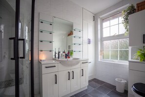 Shower, hair dryer