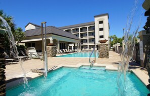 A heated pool