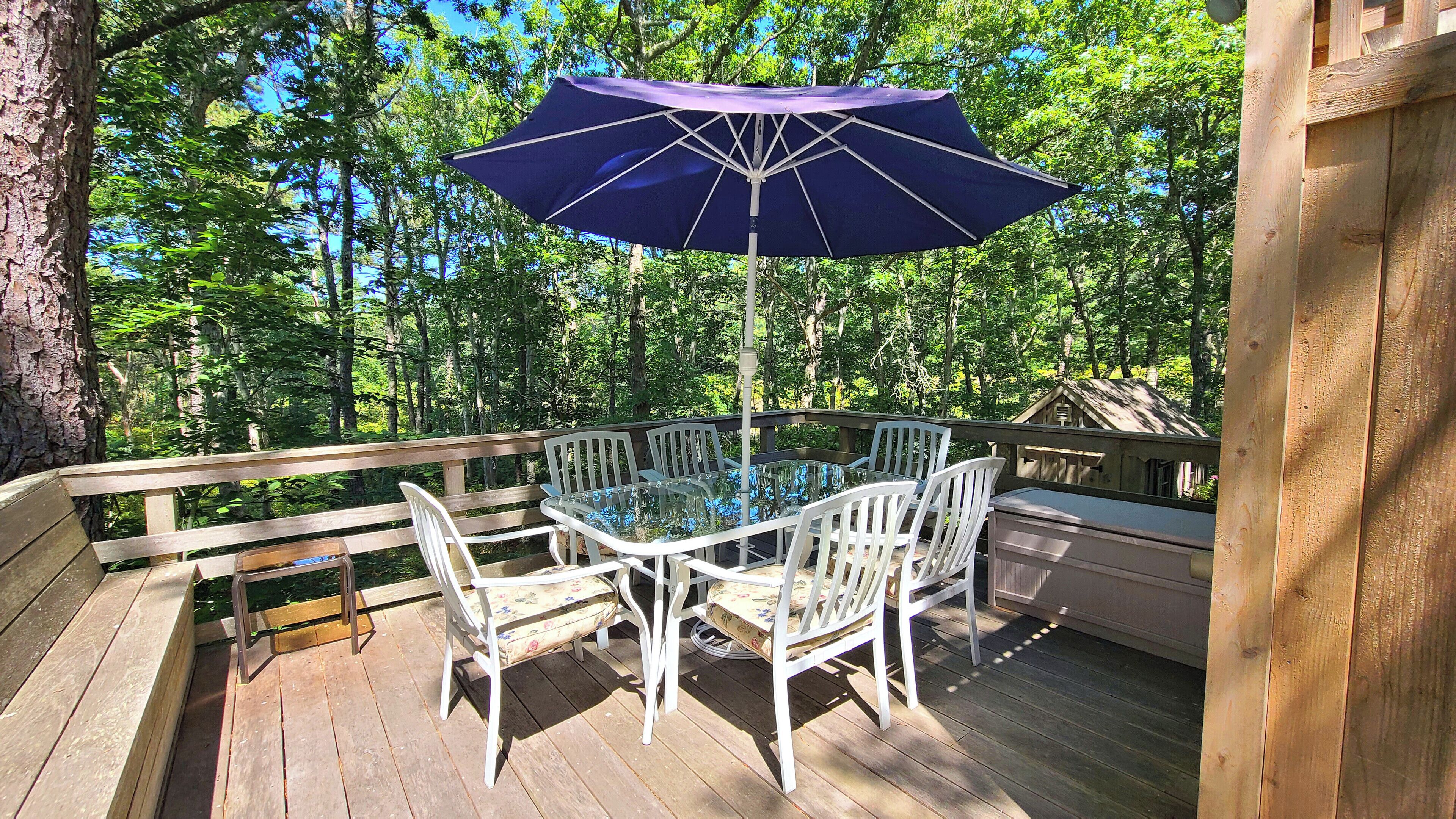 3BD Oceanside Saltbox--A/C, Deck, Outdoor Shower, Wooded Lot Abutting Nat'l Seashore Land