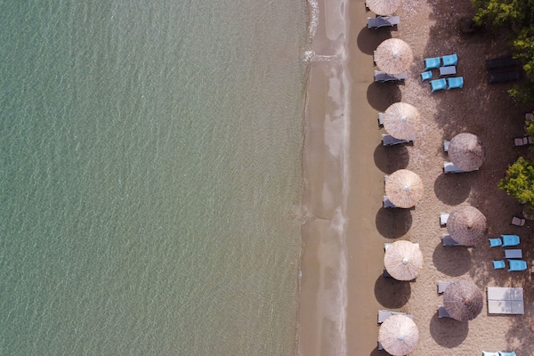 On the beach
