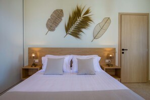 Exclusive Villa, 4 Bedrooms, Private Pool | 4 bedrooms, desk, laptop workspace, iron/ironing board - EcoHome Villa (Chania)