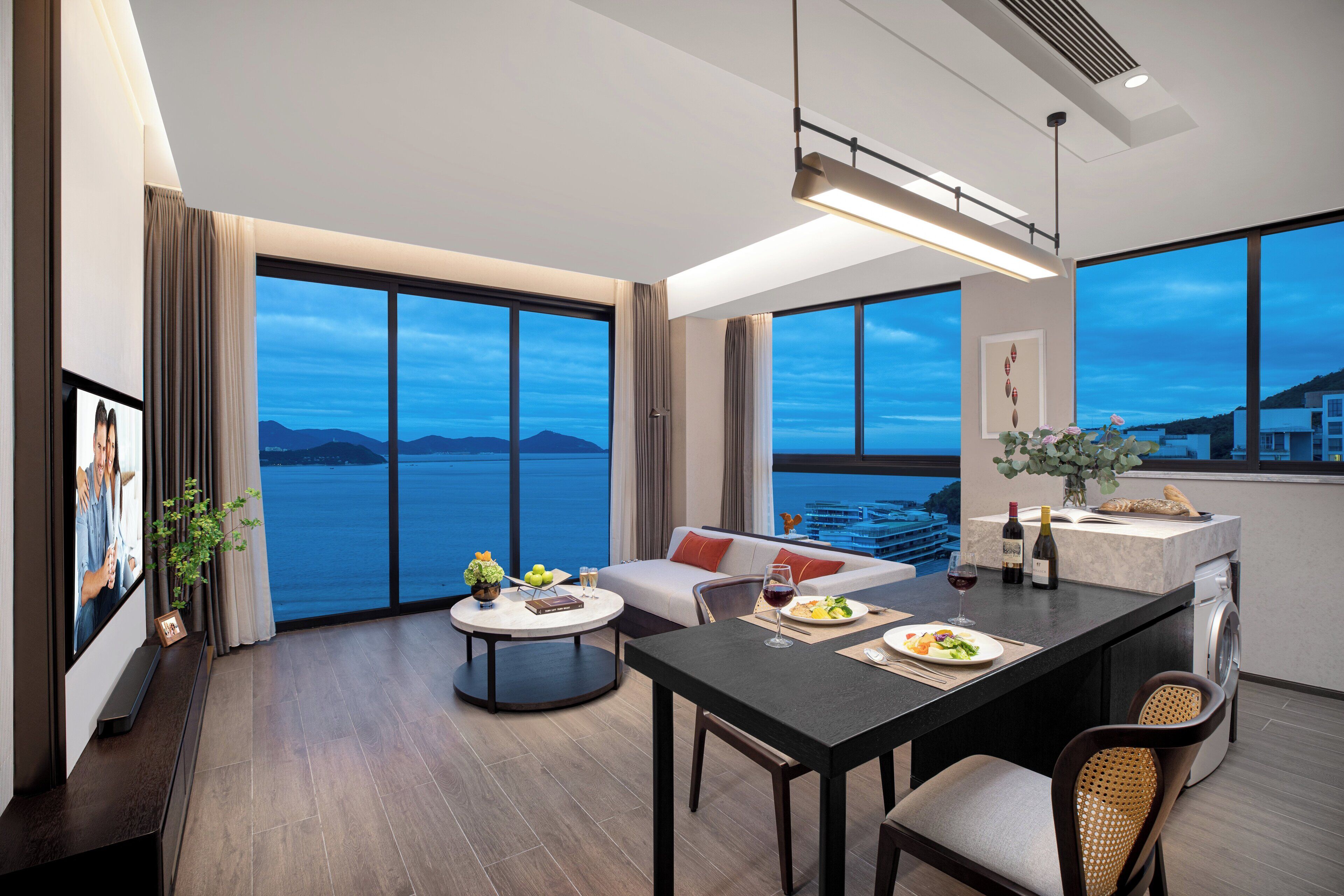 Habitación ejecutiva, 1 habitación, vistas al mar | Ropa de cama de alta calidad, edredones de plumas, escritorio
