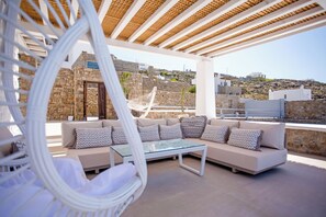 Terrace/patio - VILLA PANAMERA, Infinite view, Private heaven (Mykonos)