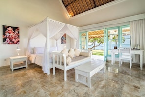 Deluxe Double Room, Ocean View | In-room safe, blackout drapes, soundproofing, iron/ironing board