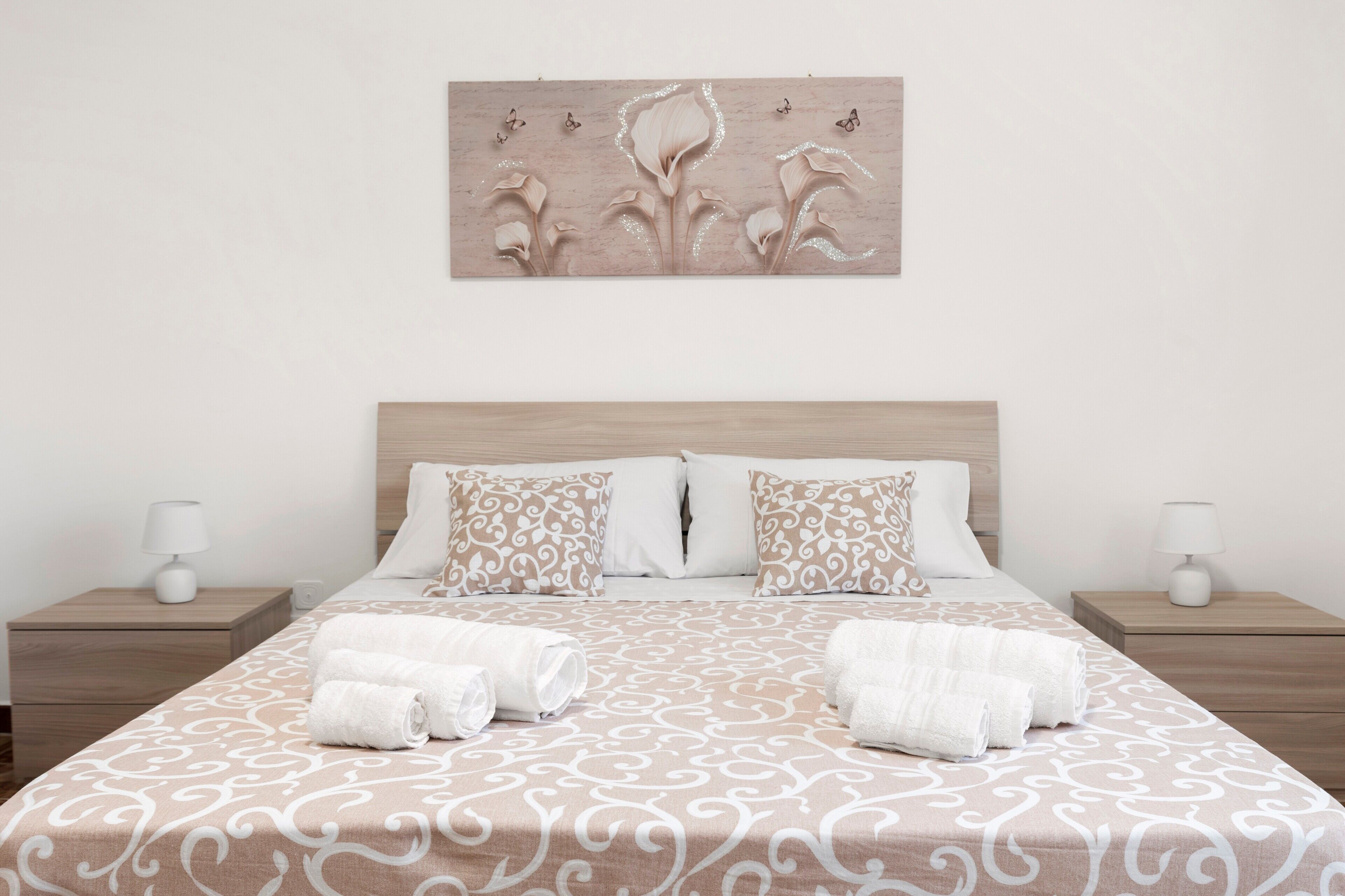 2 makuuhuonetta, silitysrauta/-lauta, ilmainen Wi-Fi, vuodevaatteet