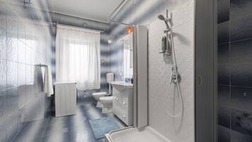 シャワー、ヘアドライヤー、タオル