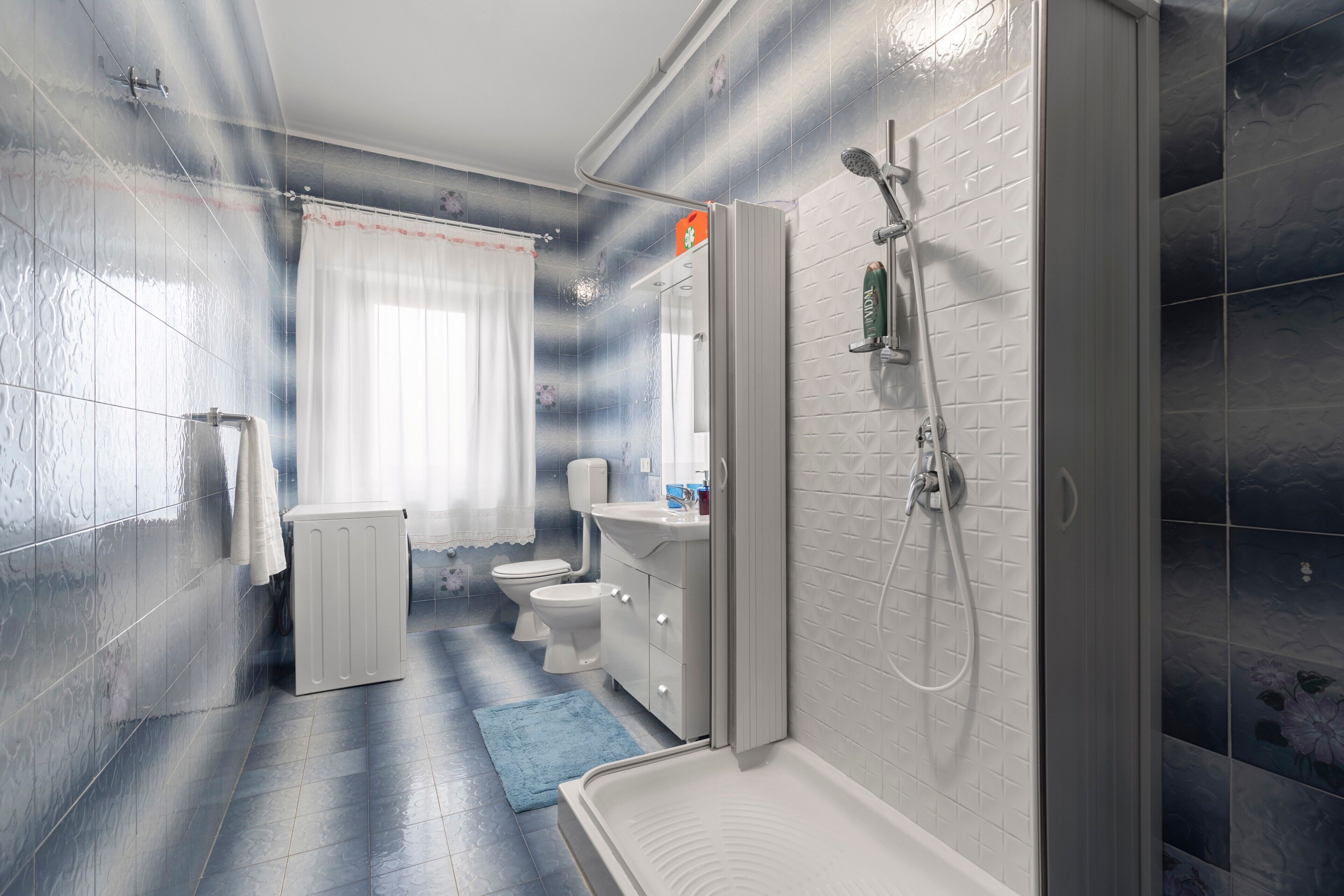 Ducha, secador de pelo, toallas