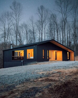 Exterior - A modern cabin on 78 private acres of woodlands (Logan)