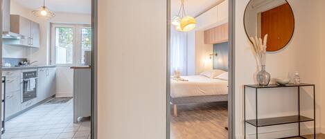 2 makuuhuonetta, silitysrauta/-lauta, Wi-Fi