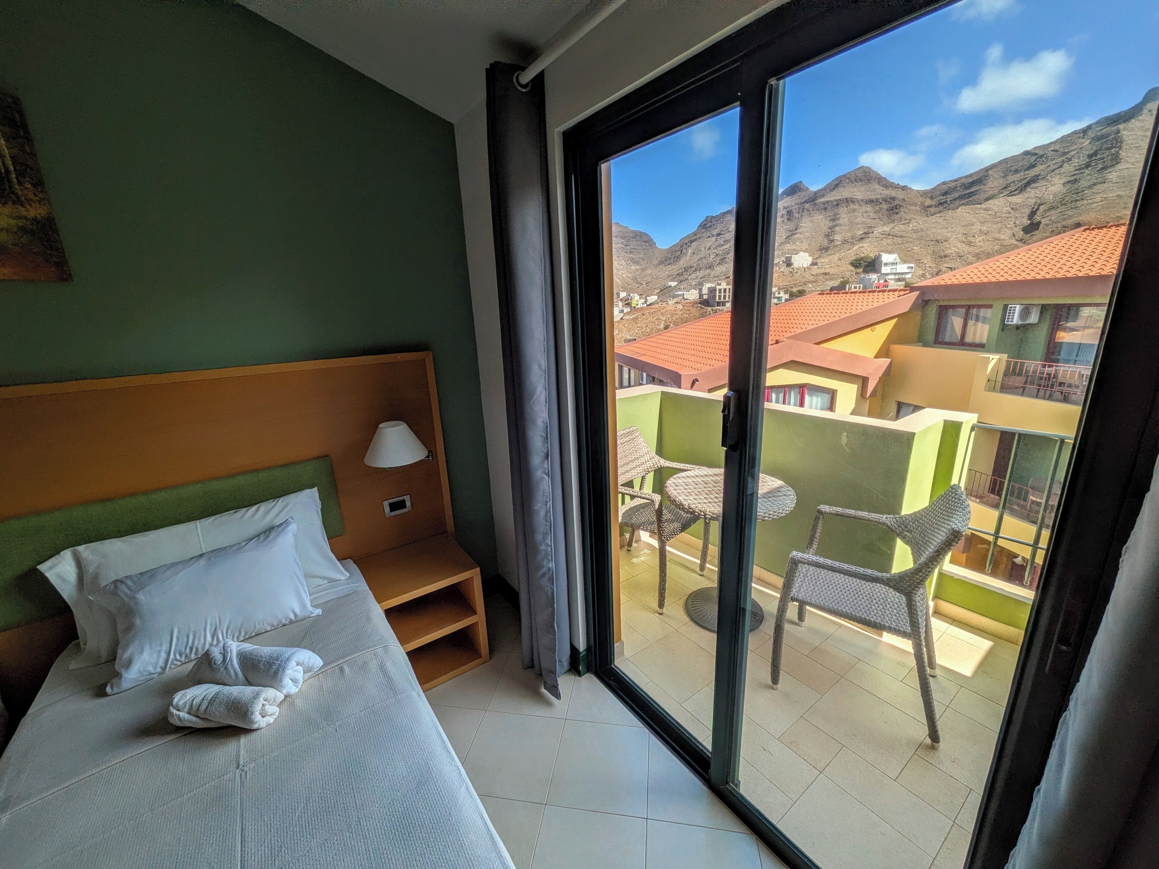 Standard-Zweibettzimmer, 2 Einzelbetten, Nichtraucher, Bergblick