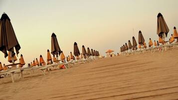 On the beach, beach yoga, beach volleyball, 4 beach bars