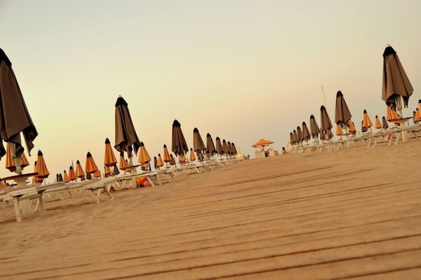 On the beach, beach yoga, beach volleyball, 4 beach bars