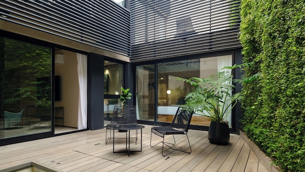 Loftsrom, 2 soverom, privat basseng | Terrasse/patio
