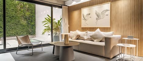 Loft, 2 Bedrooms, Private Pool | Living area