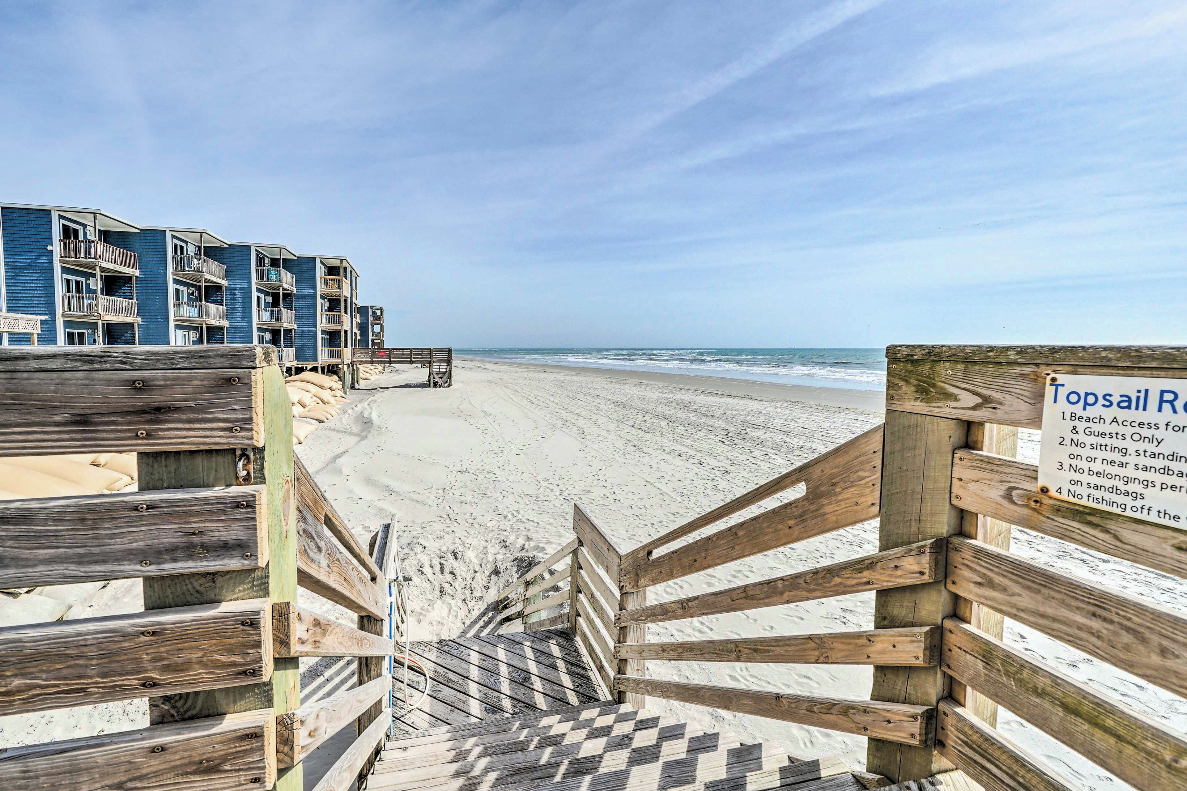 Accommodatie ligt op het strand