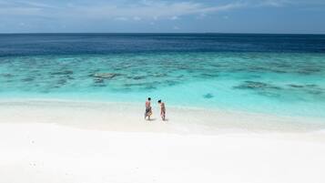 Private beach, scuba diving, windsurfing, beach volleyball