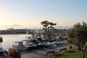 Enjoy waterfront views and scenic surroundings from this marina, perfect for boating and relaxation.