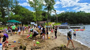 On the beach - Swan Lake Resort & Campground (Fergus Falls)
