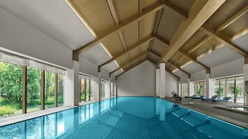 Indoor pool, seasonal outdoor pool