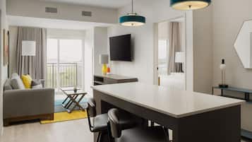Two Bedroom Suite with Full Kitchen | Private kitchen | Full-size fridge, microwave, stovetop, dishwasher
