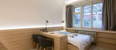 Desk, iron/ironing board, free WiFi, bed sheets