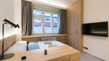 Desk, iron/ironing board, free WiFi, bed sheets