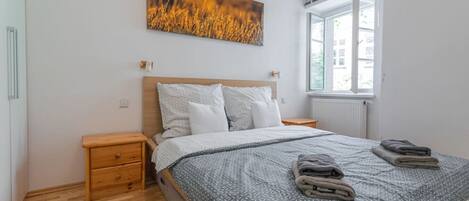 Desk, iron/ironing board, travel cot, free WiFi