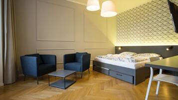 Desk, iron/ironing board, free WiFi, bed sheets