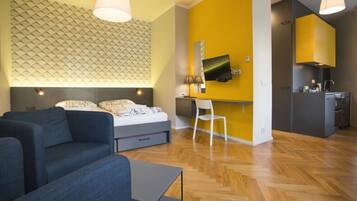 Desk, iron/ironing board, free WiFi, bed sheets