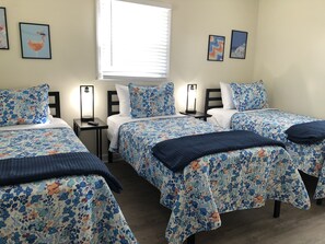 4 bedrooms, travel cot, WiFi, bed sheets