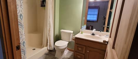 Shower, toilet paper