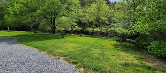Large grassy creekside tent site!