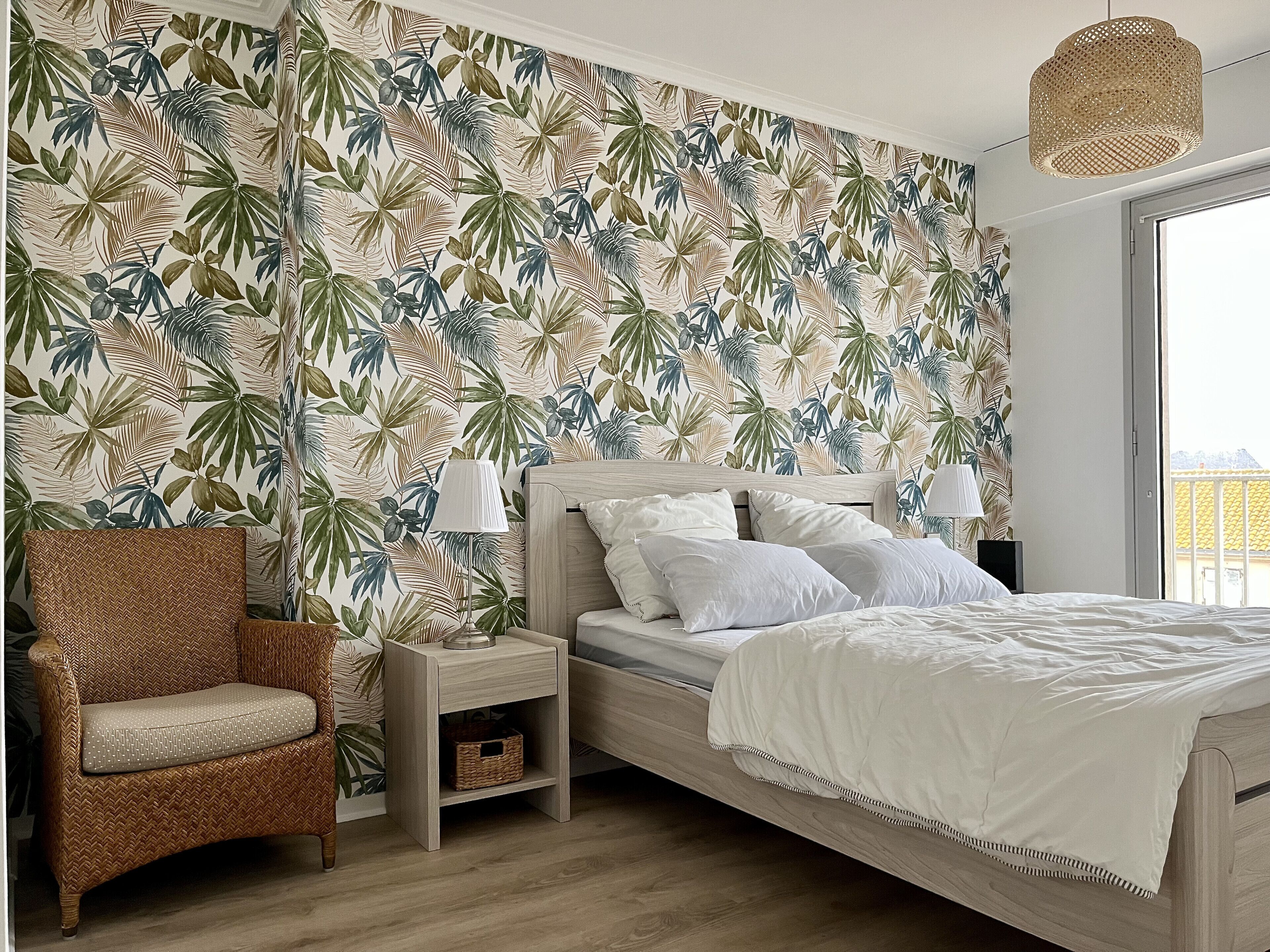 2 chambres, fer et planche à repasser, Wi-Fi, draps fournis