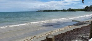 En la playa 