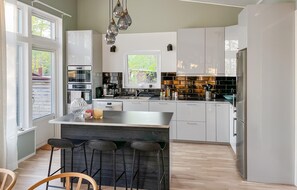 Fridge, stovetop, dishwasher