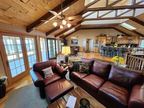 Smart TV, DVD player, ping pong, books