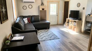 Smart TV, DVD player, books