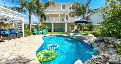 3-Story Villa | Private Pool | Jacuzzi | Game Room | 3-Min Walk to Beach
