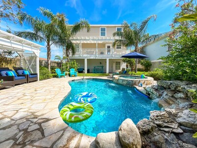 3-Story Villa | Private Pool | Jacuzzi | Game Room | 3-Min Walk to Beach