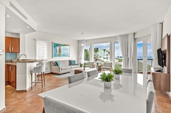 Luxury Villa, 2 Bedrooms, Ocean View | Living area | 44-inch flat-screen TV with cable channels, Netflix, streaming services at Las Casitas Village at El Conquistador